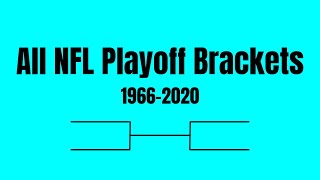 Every NFL Playoff Bracket Super Bowl era [upl. by Leda]