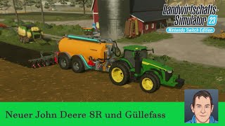 LS23 Amberstone 38 John Deere 8R und neues Güllefass [upl. by Adnarb]