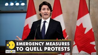 Canadian PM Trudeau invokes emergency powers to deal with covid19 led freedom convoy protests [upl. by Tracie172]