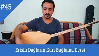 Ders 452 Erisin Dağların Karı Solfej Bağlama Dersi [upl. by Esiocnarf]