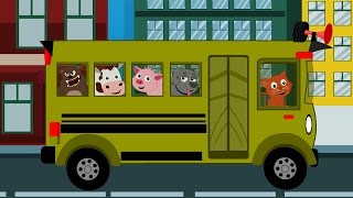 Wheels On The Bus Go Round And Round  Nursery Rhymes For Kids And Childrens [upl. by Hux]