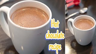 Hot Chocolate Recipeeasy amp quick hot chocolate recipewinter special chocolate milk [upl. by Ecinaj]