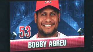 Angels Starting Lineup at Dodger Stadium [upl. by Ahcurb]