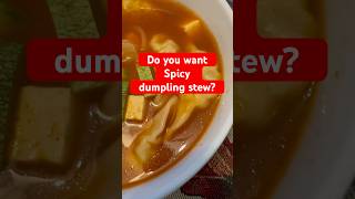 Dumpling amp Tofu Gochujang Stew foodcookingkoreanfoodspicyfood [upl. by Grevera]