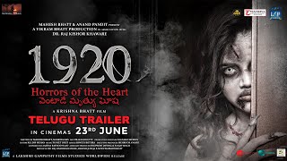 1920 Horrors of the Heart  Official Telugu Trailer  Mahesh B Anand P Vikram B Avika Krishna B [upl. by Aneres]