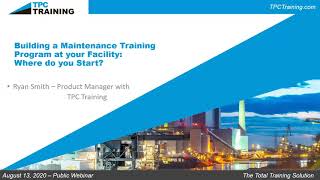 Building a Maintenance Training Program in your Facility [upl. by Ttelracs]