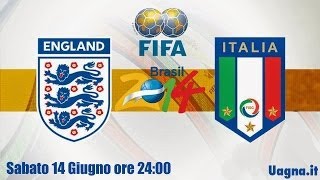 ITALIA  INGHILTERRA Mondiali 2014 Pronostico su FIFA 14 [upl. by Kristopher]