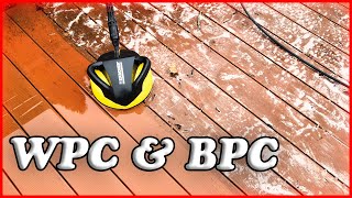 WPC und BPC Terrasse richtig reinigen – Hochdruckreiniger und TRacer im Einsatz [upl. by Cade]