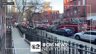 4 critically injured in Brooklyn apartment building fire FDNY says [upl. by Elrae]