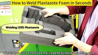 How to Weld Plastazote Foam in Seconds LD25 L29 Density Welding [upl. by Glynnis]