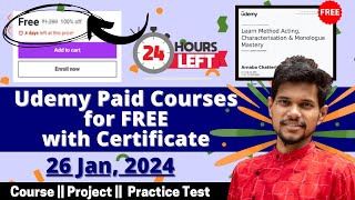 How to get Udemy Courses for FREE in 2024  Udemy Coupon Code 2024  Latest Udemy Coupons [upl. by Nosde659]