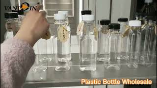 Factory Suppliers Plastic Bottle Wholesale 500ml PET Bottle for cold juice Beverage [upl. by Aipmylo]