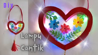 Dekorasi Rumah Lampu Cantik Dari KertasHome Decoration Idea [upl. by Caron584]