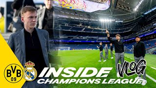 BVBVLOG THE TRAVEL DAY – Training Flight Bernabeu  Inside Champions league [upl. by Hildebrandt878]