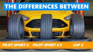 Michelin Pilot Sport 4 vs Pilot Sport 4 S vs Cup 2 The differences tested and explained [upl. by Einnahc]