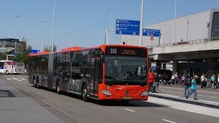 Connexxion HTM Specials en andere bussen op Schiphol Airport [upl. by Ennire]