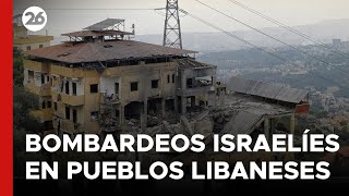 Los bombardeos israelíes causan daños en los pueblos libaneses de Khiam Kfar Kila y Qamatiyeh [upl. by Hackett329]