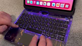 Special functions of GUSGU iPad Air wireless keyboard with case [upl. by Adnaloy722]