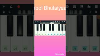 Bhool Bhulaiyaa 2 Theme Piano Tutorial piano shorts viral trending [upl. by Nayve69]