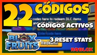 ✅22 CÓDIGOS✅TODOS los CÓDIGOS activos de🔥BLOX FRUITS🔥 X2 XP y Reset Stats GRATIS🔥Roblox 2024🔥EMiLiOR [upl. by Navert]