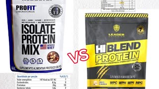 Whey protein HI BLEND vs Profit vantagens e desvantagens [upl. by Traggat]