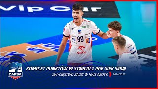 KOMPLET PUNKTÓW W HALI AZOTY  ZAKSA wygrywa ze Skrą [upl. by Yorgen]