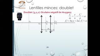 Optique Lentilles minces Constructions et association des lentilles Partie 4 [upl. by Talich]