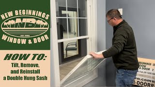 How To Tilt Remove and Reinstall a Double Hung Sash [upl. by Rengia]