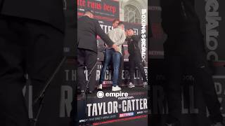 Josh Taylor vs Jack Catterall  EXPLOSIVE First FaceOff 💥 [upl. by Notserp]