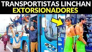 ¡PARO NACIONAL MASIVO TRANSPORTISTAS LINCHAN EXTORSIONADORES [upl. by Rahsab]