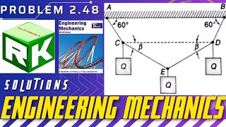 Engineering Mechanics Problem 248 Timoshenko Equilibrium Equations Method of Projections [upl. by Gibeon503]