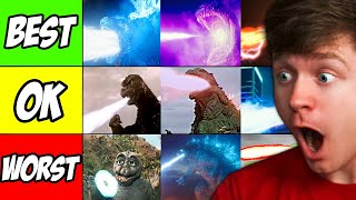 Ranking GODZILLA ATOMIC BREATHS from BEST to WORST [upl. by Purcell444]