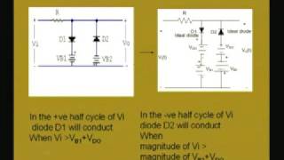 Module  1 Lecture  6 Clipping and Clamping Circuits [upl. by Ducan]