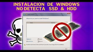 SOLUCION Instalacion Windows 10 amp 11 no detecta M2 SSD o Disco Duro  SOPTECO [upl. by Elleiand]