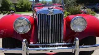 SOLD 1954 MG TF Sold BodyOffFrame Restoration CA [upl. by Wareing]