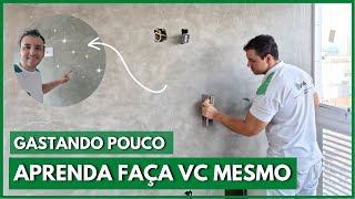 PASSO A PASSO MAIS FÁCIL CIMENTO QUEIMADO APRENDA APLICAR SEM GASTAR MUITO DIY FAÇA VC MESMO [upl. by Hayalat310]