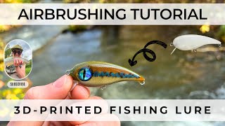 Airbrushing Tutorial for 3Dprinted Fishing Lure [upl. by Hatty]