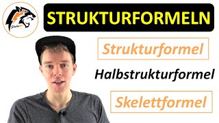 Strukturformel Halbstrukturformel amp Skelettformel  Chemie Tutorial [upl. by Emya]