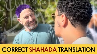 English Muslim amp Shamsi Discuss What’s The Correct Translation For The Shahada  Speakers Corner [upl. by Dranyar]