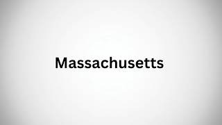 How to pronounce Massachusetts  Massachusetts Pronounce [upl. by Leviram]