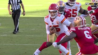 Truckstick TD Mahomes bulldozes Mustapha at goal line for score [upl. by Tabor149]