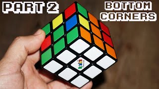 How to Solve a Rubiks Cube  Part 2  Bottom White Corners [upl. by Nina361]