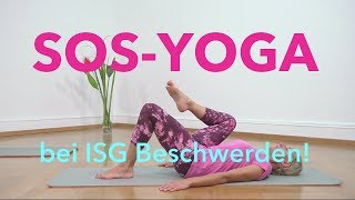 Iliosakralgelenk Schmerzen lindern mit dieser kurzen SOS Yoga Übung [upl. by Nowd]