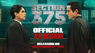 Section 375 Teaser  Akshaye Khanna Richa Chadha  Ajay Bahl  Trailer Releasing Soon [upl. by Latoyia]