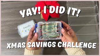 I completed the Xmas Savings Challenge Box Funny story ahead Only my husband 🤣 [upl. by Kenyon812]