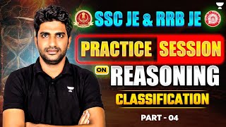 SSC JE amp RRB JE  Practice session on Reasoning  Classification  4  Pramod Kumar [upl. by Caren]