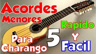 acordes menores para charango SOL menor [upl. by Izawa]