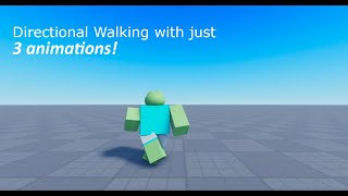 How to make a Directional Movement System on Roblox Studio [upl. by Harlin56]