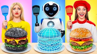 Me vs Grandma Cooking Challenge with a Robot  Fantastic Food Hacks by Multi DO Smile [upl. by Odnaloy]