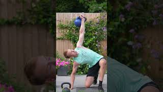 Kneeling kettlebell windmill  half kneeling kettlebell windmill [upl. by Tomi607]